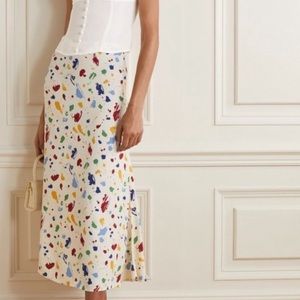 Reformation Bea Midi Skirt -Painted Lady